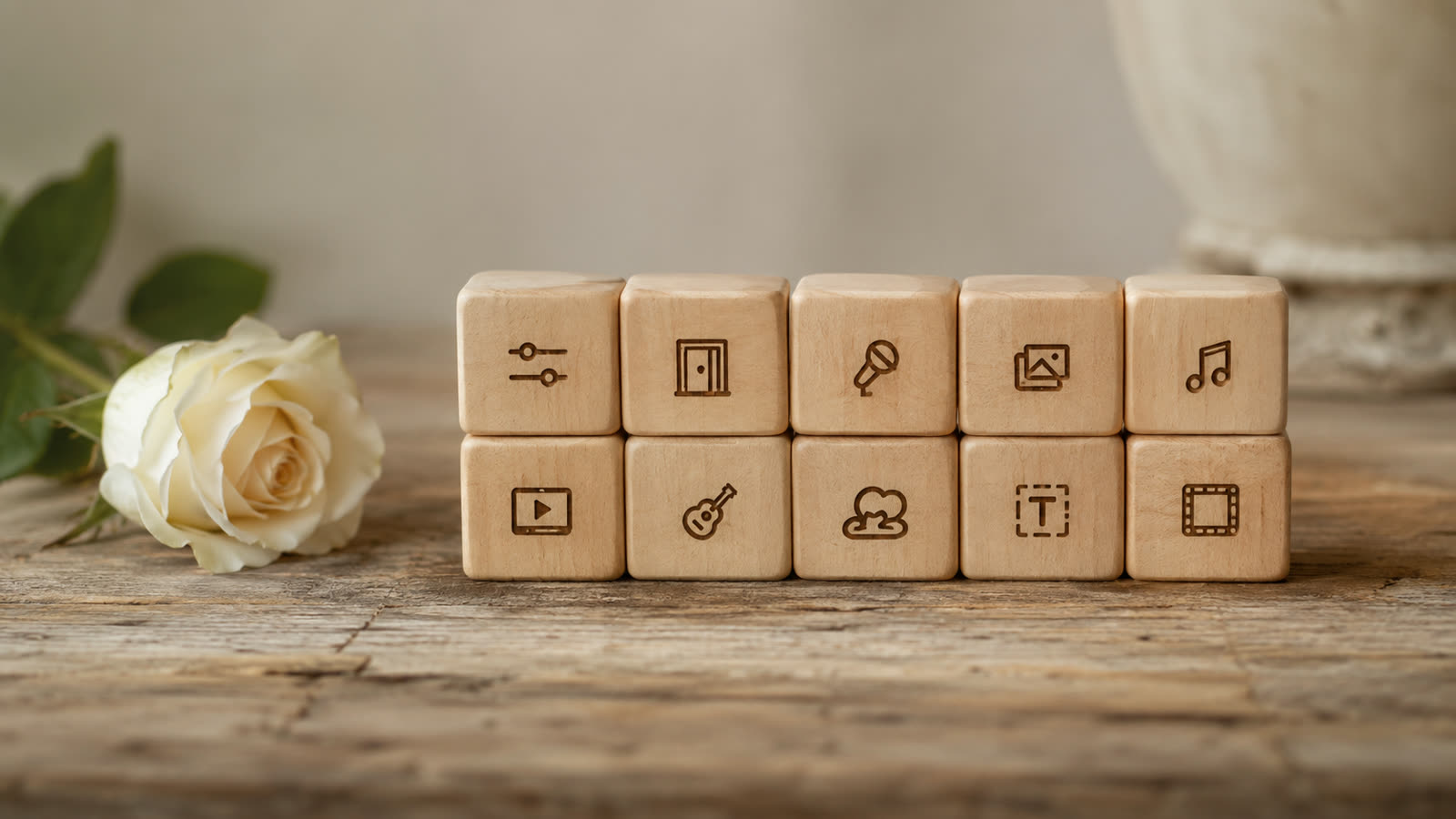 Blocks of a funeral presentation